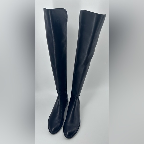 New $950 STUART WEITZMAN 5050 BOOT STRETCH LEATHER OVER THE KNEE BLACK 7.5 S4829 - Picture 8 of 16